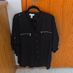 Calvin Klein Black Button Down Shirt